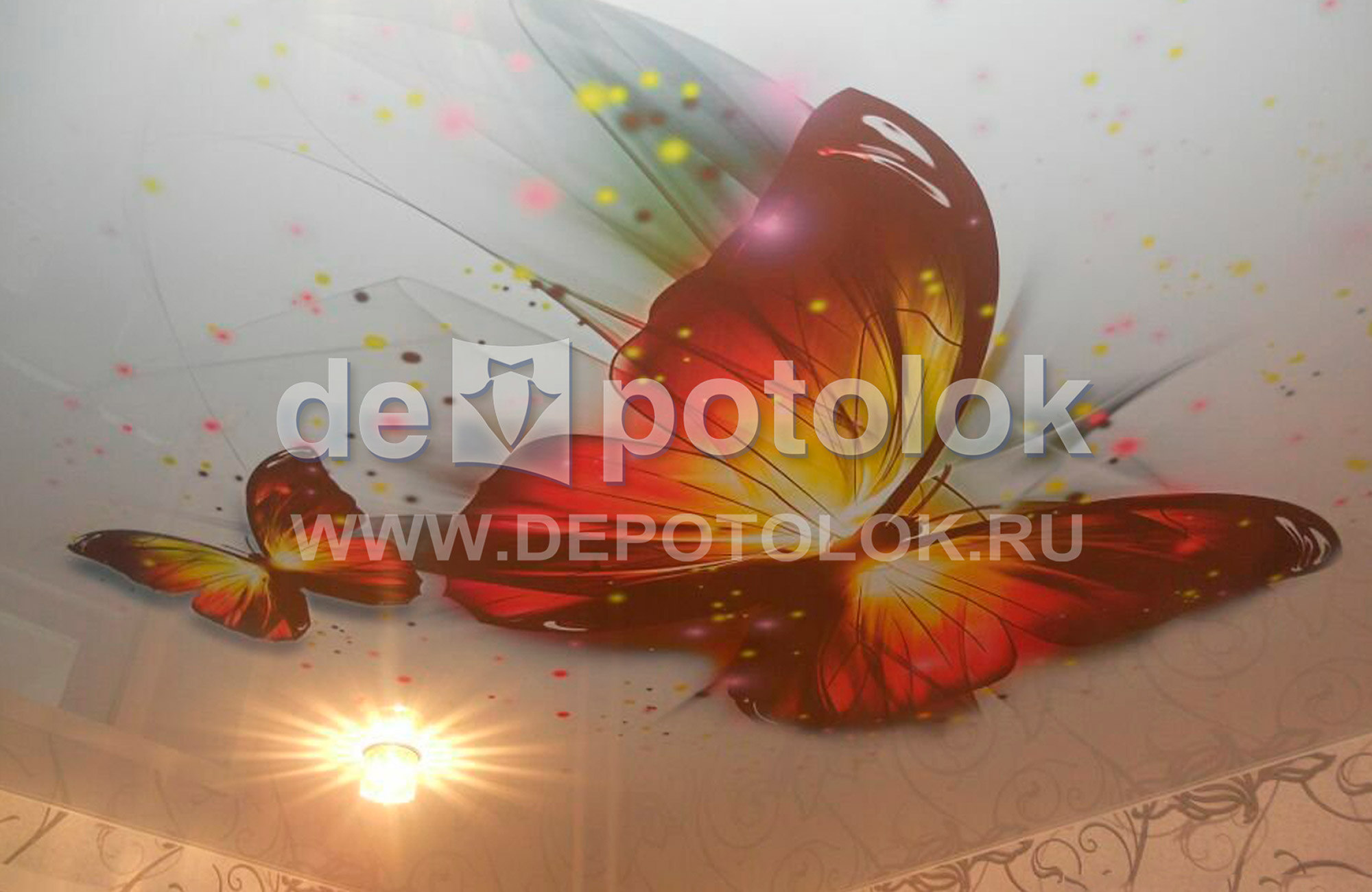 Натяжные потолки фотопечать